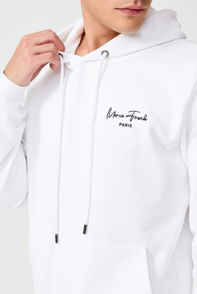 Hugh : Sweat à Capuche Avec Logo Signature Brodé - 19