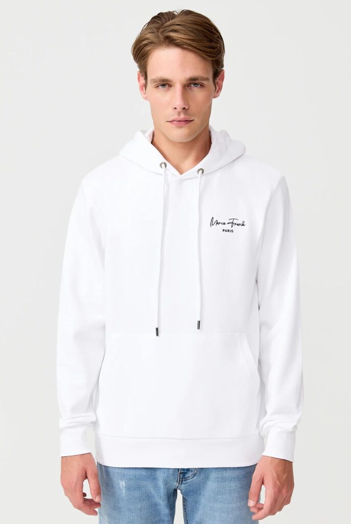 Hugh : Sweat à Capuche Avec Logo Signature Brodé - 21