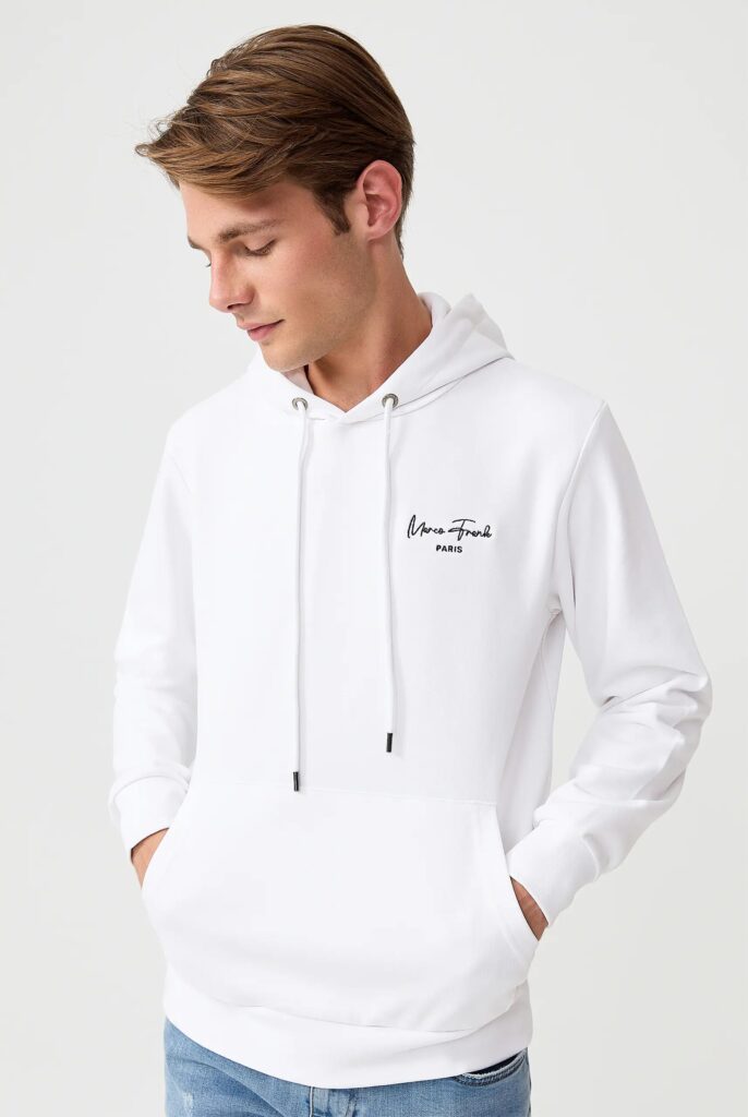 Hugh : Sweat à Capuche Avec Logo Signature Brodé - 22