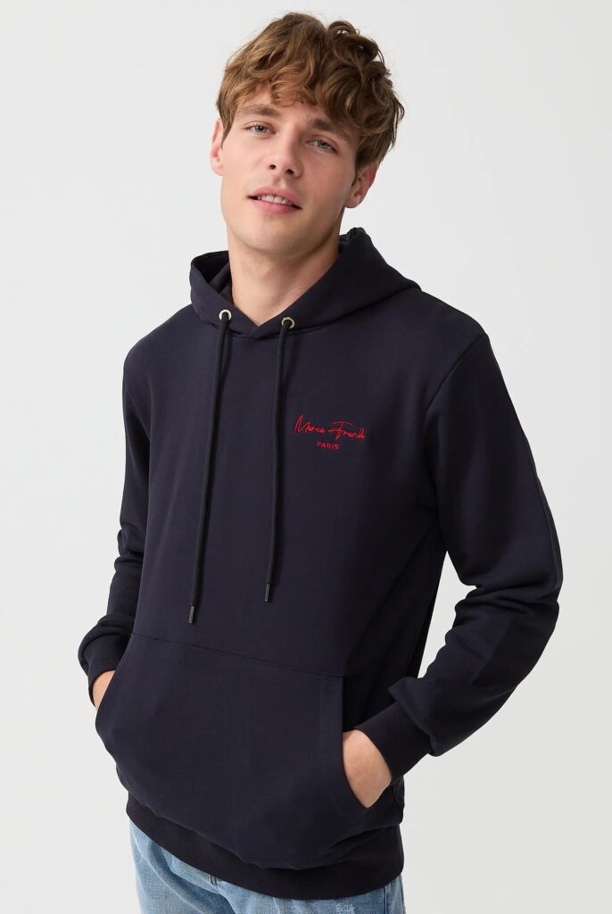 Hugh : Sweat à Capuche Avec Logo Signature Brodé - 18