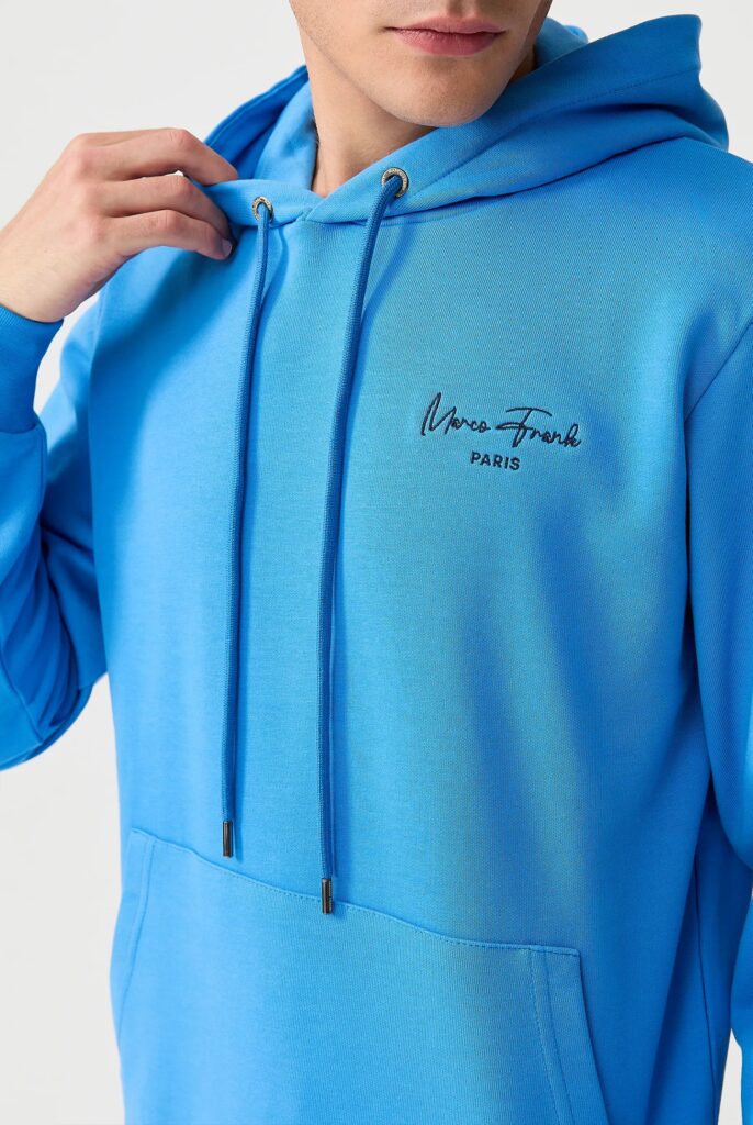 Hugh : Sweat à Capuche Avec Logo Signature Brodé - 54