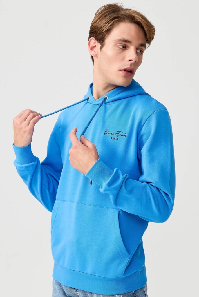 Hugh : Sweat à Capuche Avec Logo Signature Brodé - 55