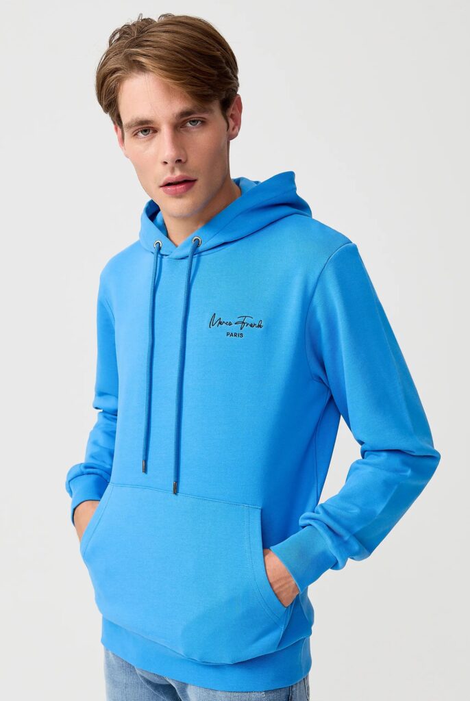 Hugh : Sweat à Capuche Avec Logo Signature Brodé - 57