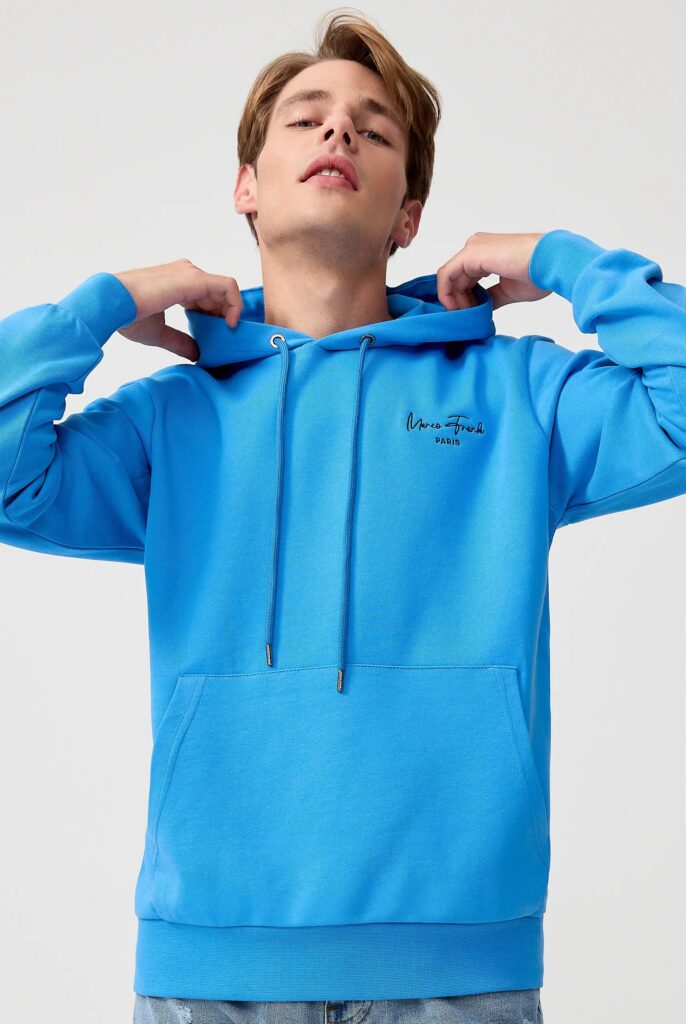 Hugh : Sweat à Capuche Avec Logo Signature Brodé - 58