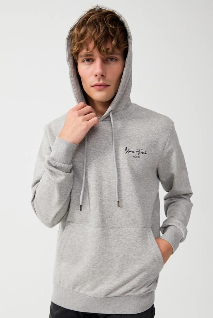 Hugh : Sweat à Capuche Avec Logo Signature Brodé - 51
