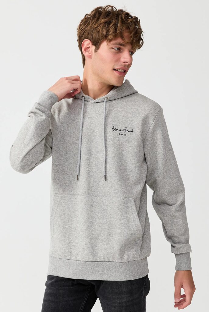 Hugh : Sweat à Capuche Avec Logo Signature Brodé - 52