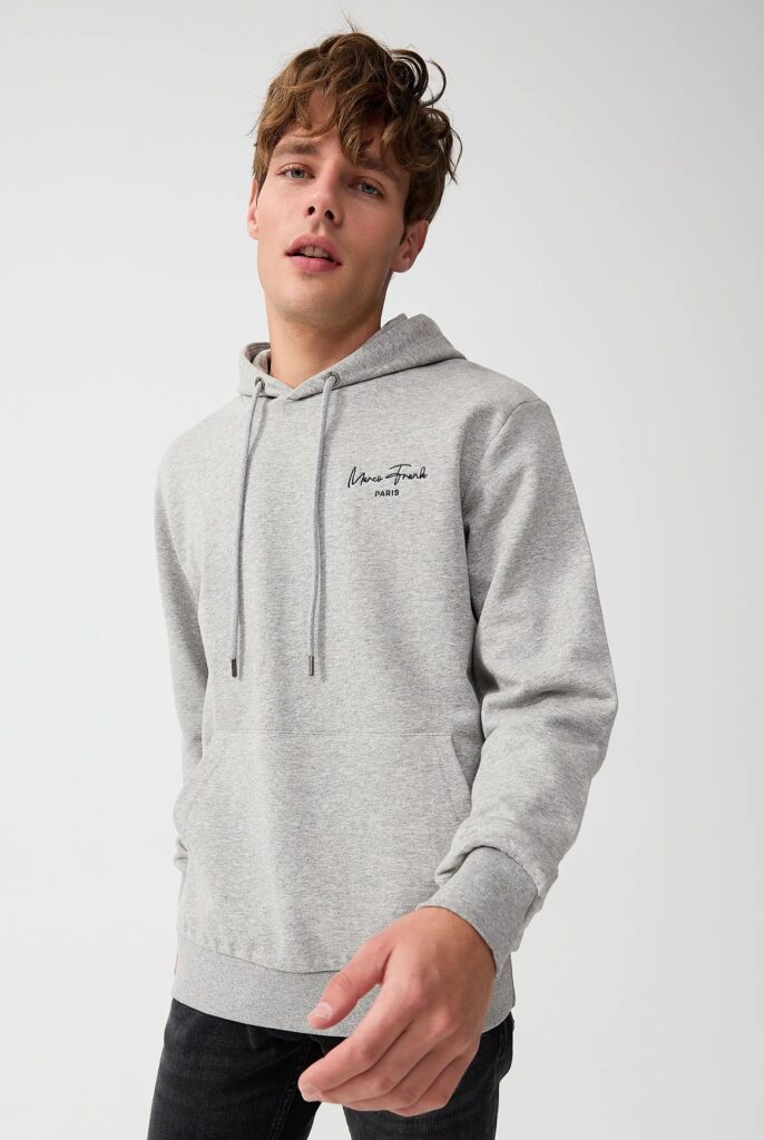 Hugh : Sweat à Capuche Avec Logo Signature Brodé - 53