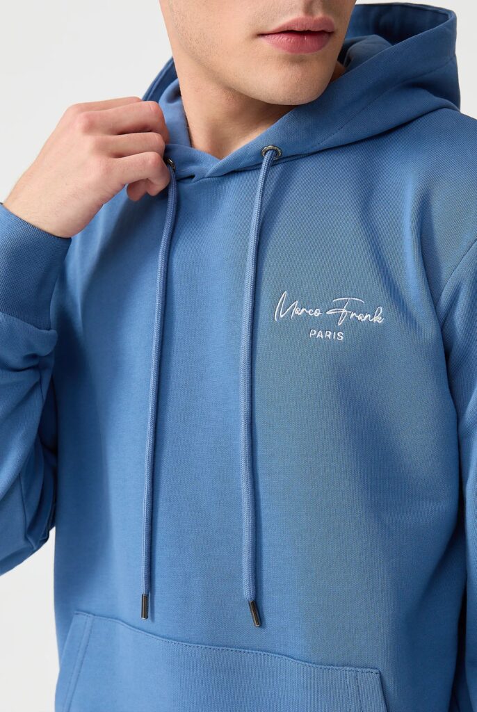 Hugh : Sweat à Capuche Avec Logo Signature Brodé - 59