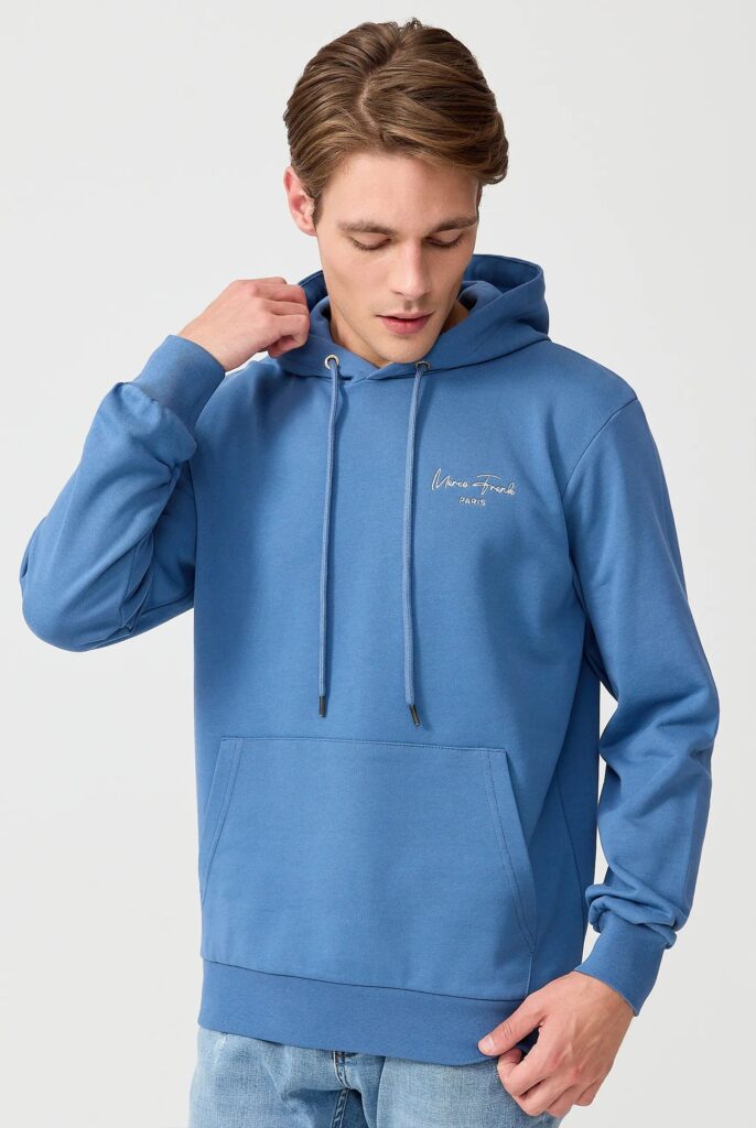 Hugh : Sweat à Capuche Avec Logo Signature Brodé - 62