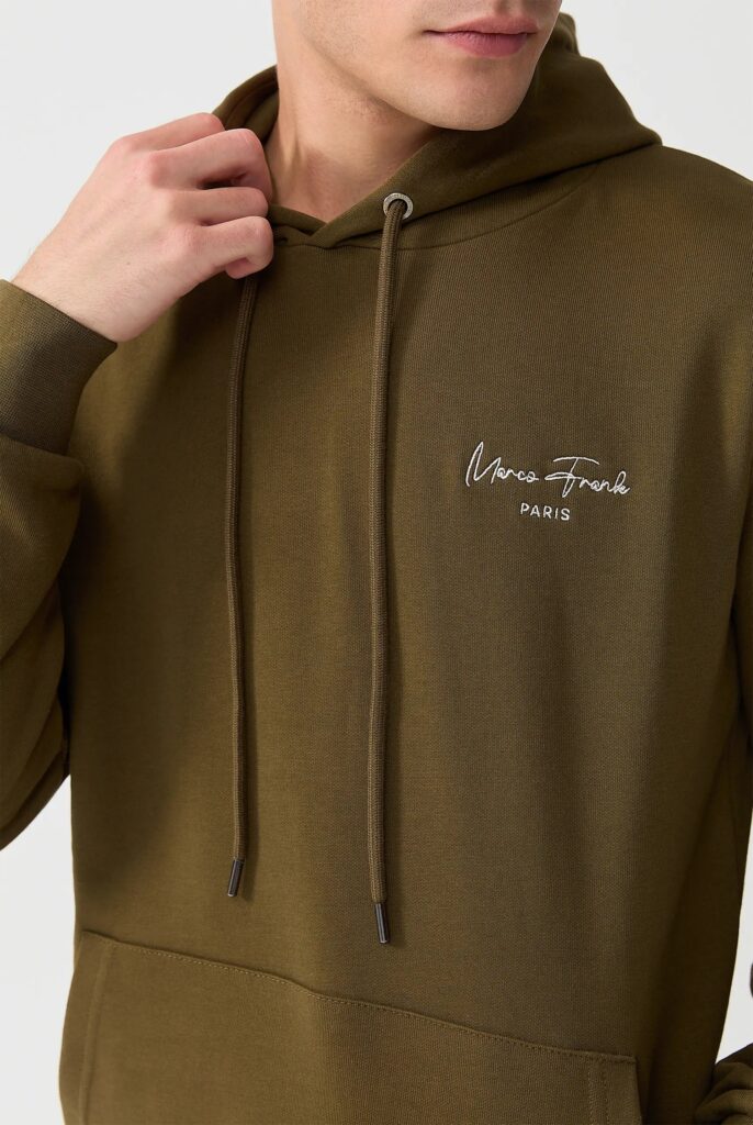 Hugh : Sweat à Capuche Avec Logo Signature Brodé - 39