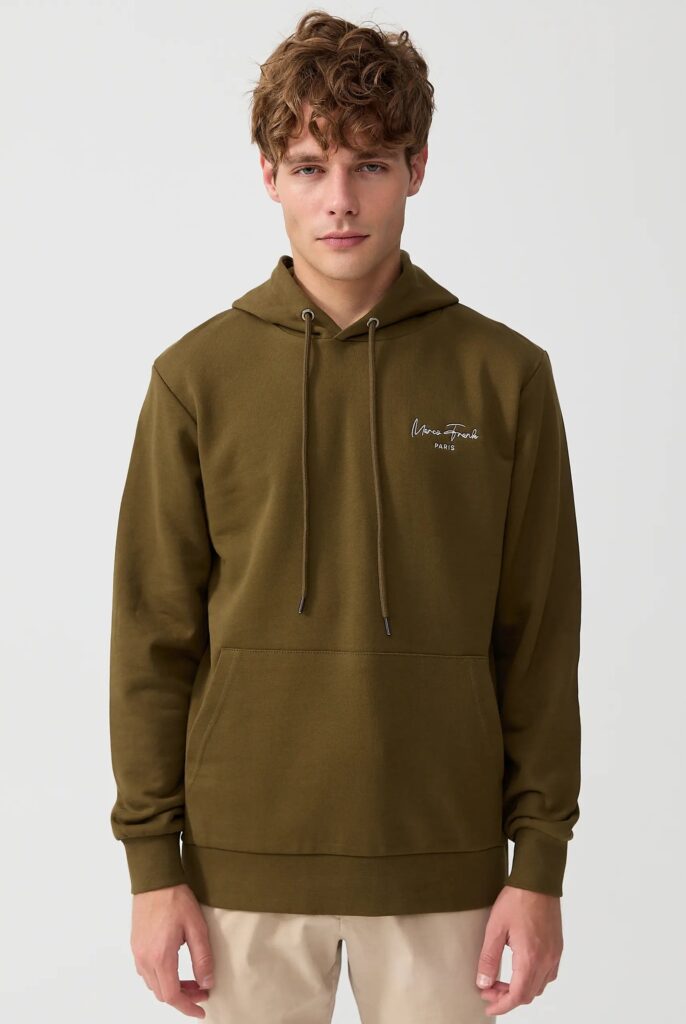 Hugh : Sweat à Capuche Avec Logo Signature Brodé - 41