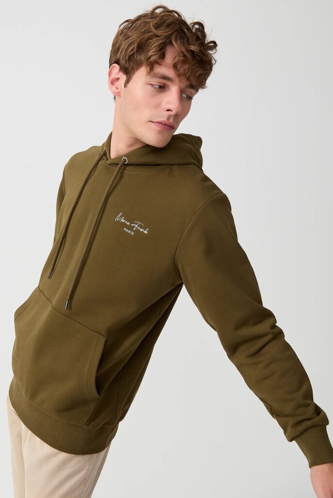 Hugh : Sweat à Capuche Avec Logo Signature Brodé - 42