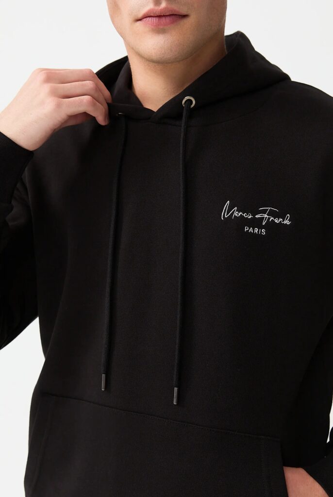 Hugh : Sweat à Capuche Avec Logo Signature Brodé - 2