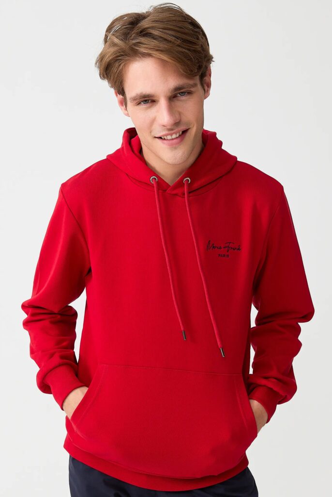 Hugh : Sweat à Capuche Avec Logo Signature Brodé - 11