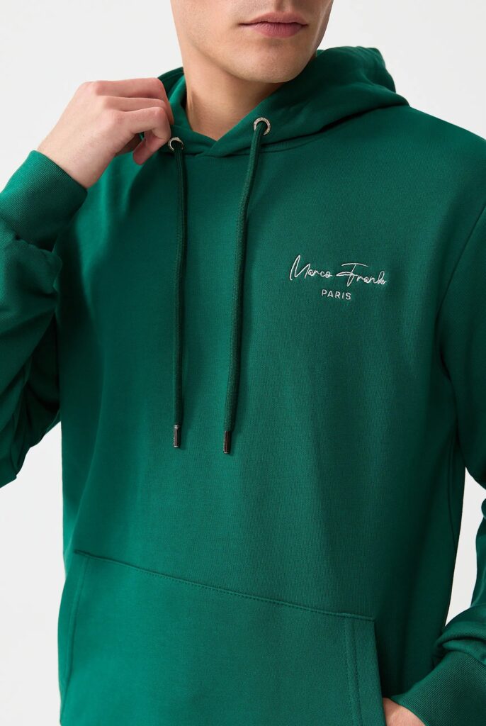 Hugh : Sweat à Capuche Avec Logo Signature Brodé - 34