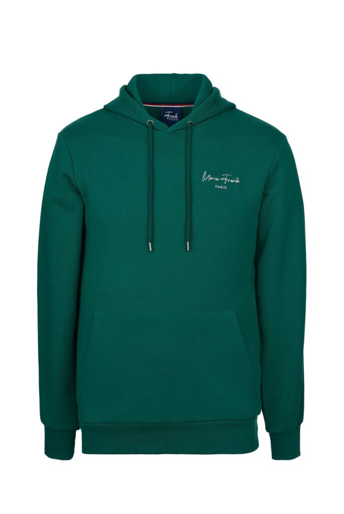 Hugh : Sweat à Capuche Avec Logo Signature Brodé - 74