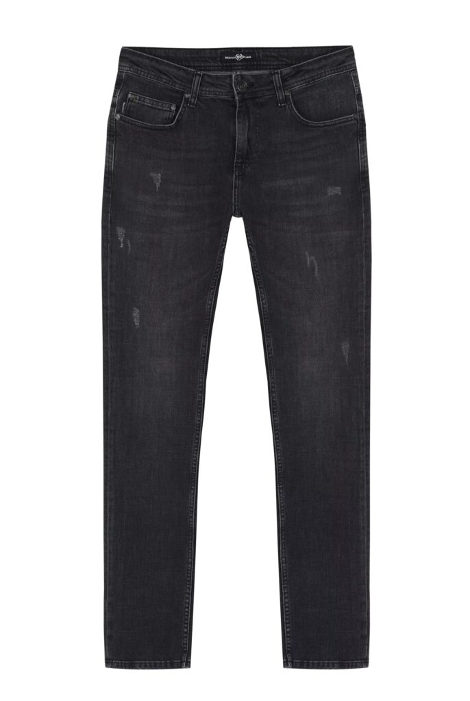 Kalman : Jeans Regular Fit en Denim avec des détails de déchirure - 24