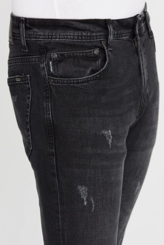 Kalman : Jeans Regular Fit en Denim avec des détails de déchirure - 10