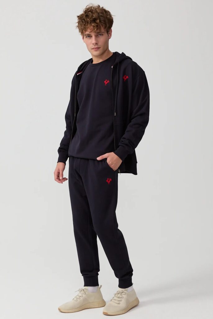 Lemaire : Pantalon de survêtement Brodé de l’emblématique Coq - 27