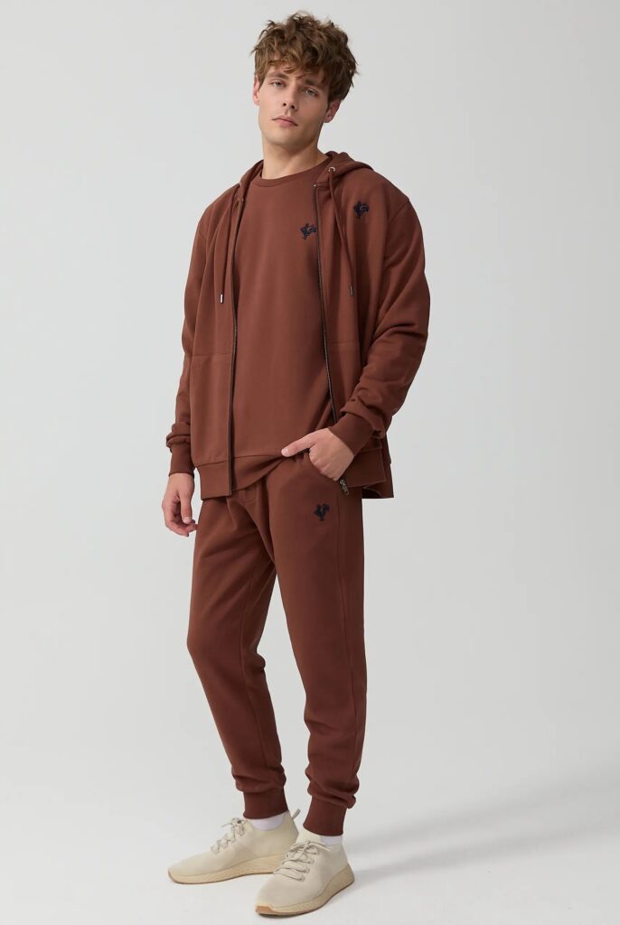 Lemaire : Pantalon de survêtement Brodé de l’emblématique Coq - 11