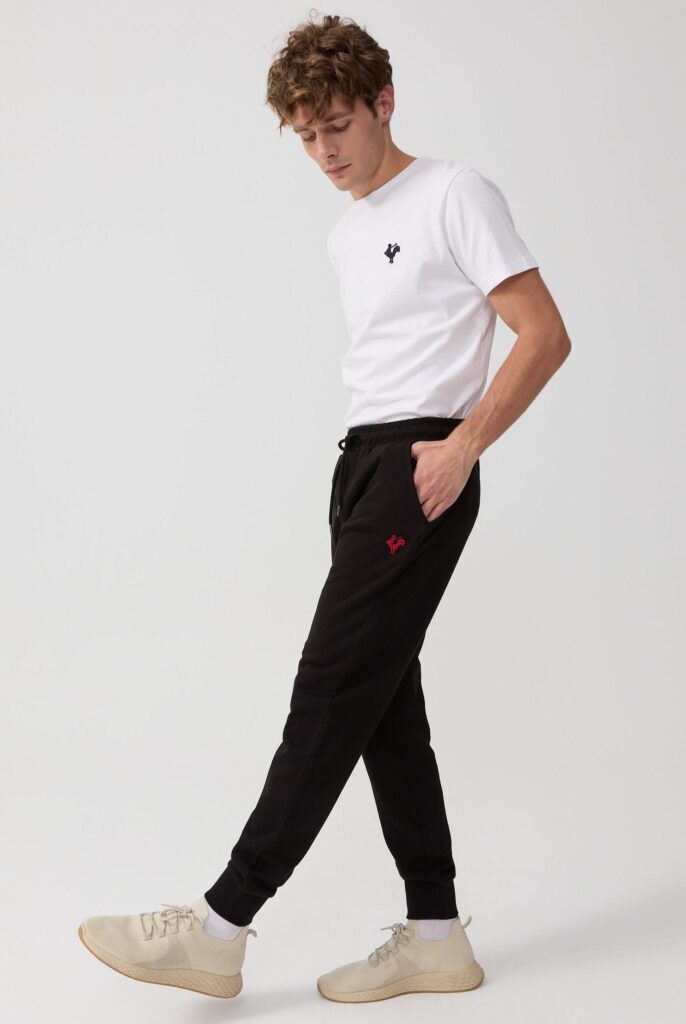 Lemaire : Pantalon de survêtement Brodé de l’emblématique Coq - 40