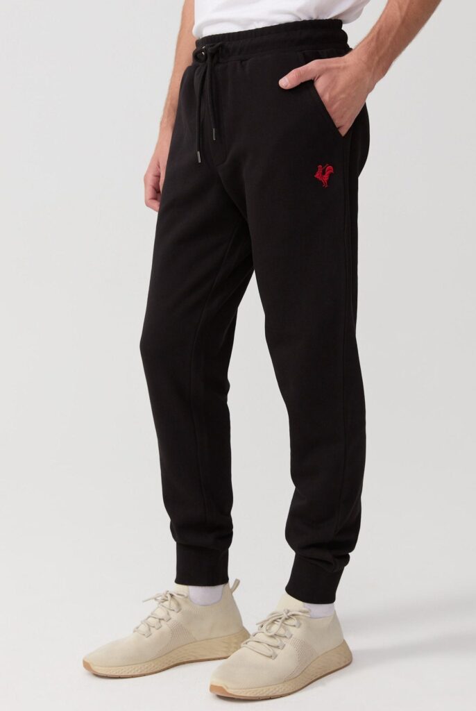 Lemaire : Pantalon de survêtement Brodé de l’emblématique Coq - 42