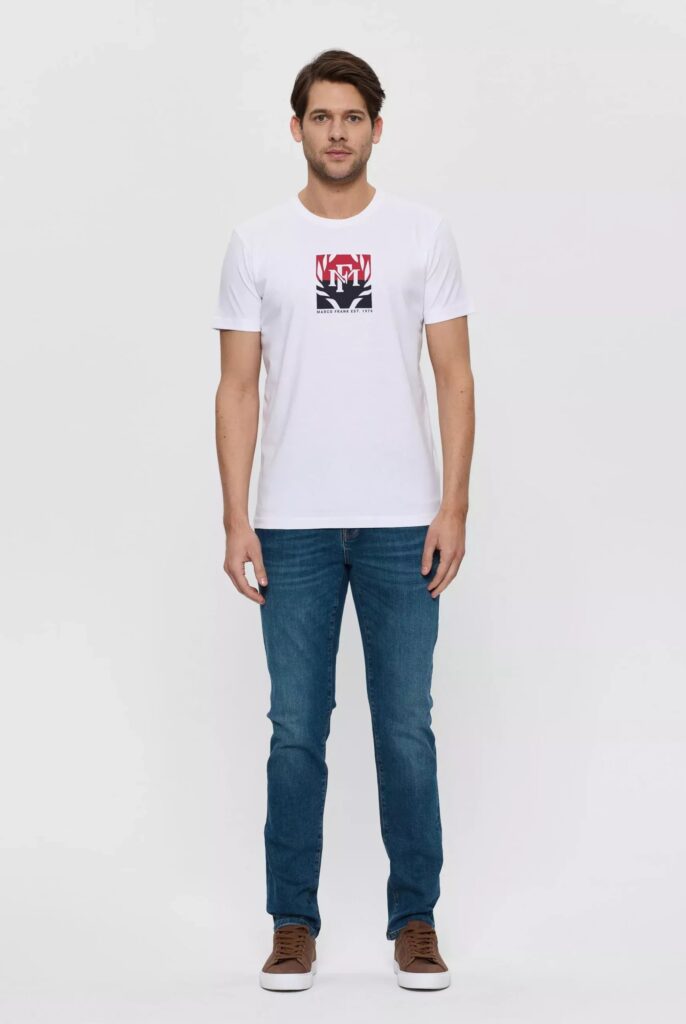 Liam : T-Shirt avec Logo Bicolore Imprimé - 9