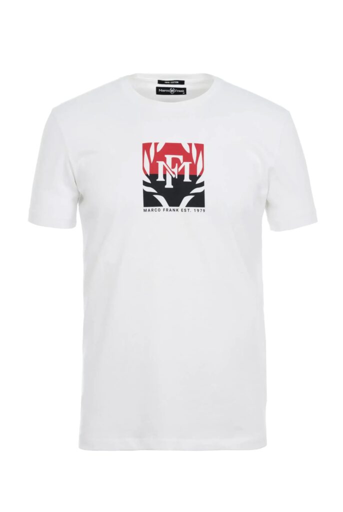 Liam : T-Shirt avec Logo Bicolore Imprimé - 25