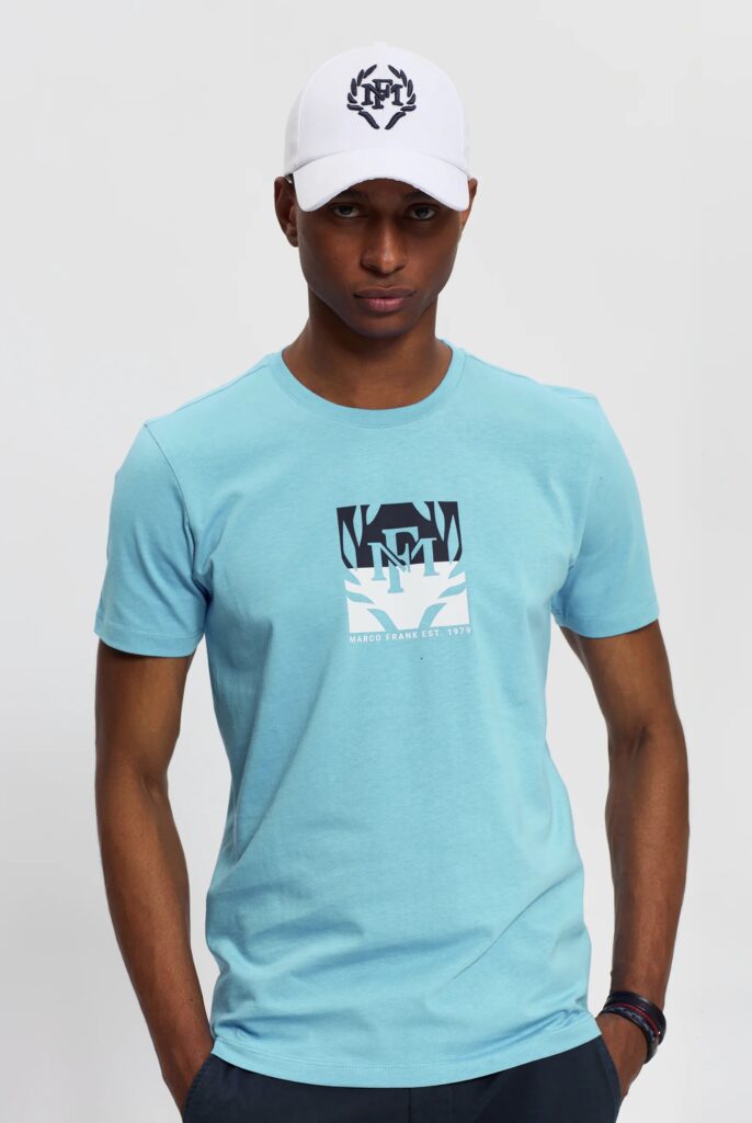 Liam : T-Shirt avec Logo Bicolore Imprimé - 20