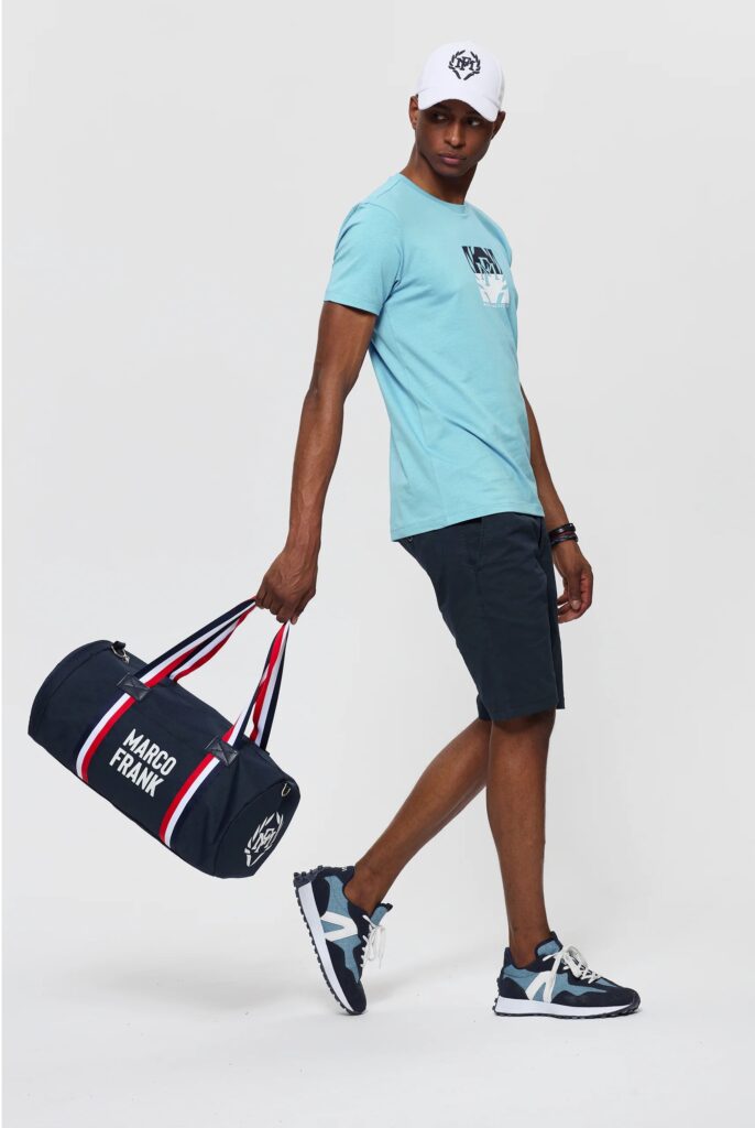 Liam : T-Shirt avec Logo Bicolore Imprimé - 21