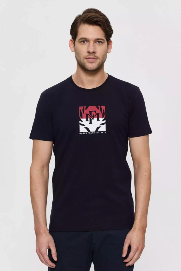 Liam : T-Shirt avec Logo Bicolore Imprimé - 3