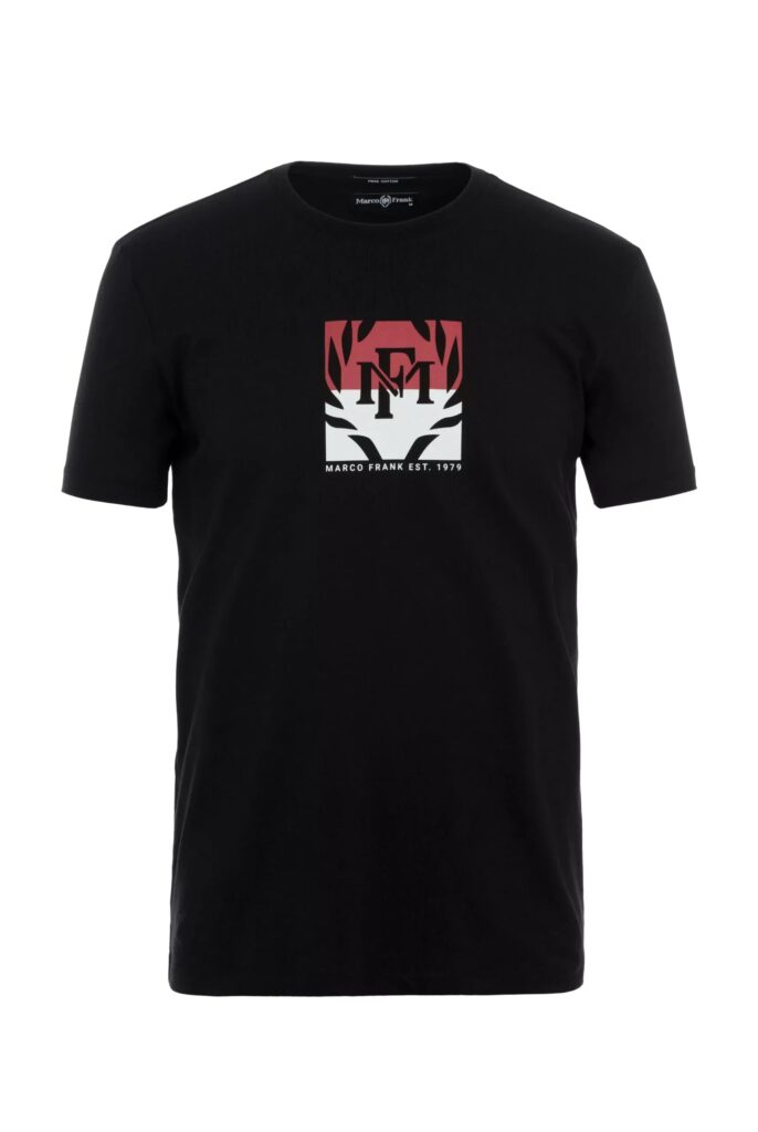 Liam : T-Shirt avec Logo Bicolore Imprimé - 28