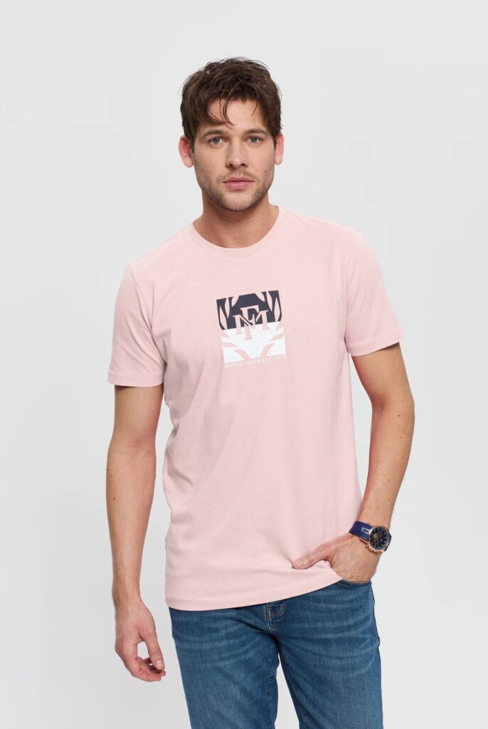 Liam : T-Shirt avec Logo Bicolore Imprimé - 24