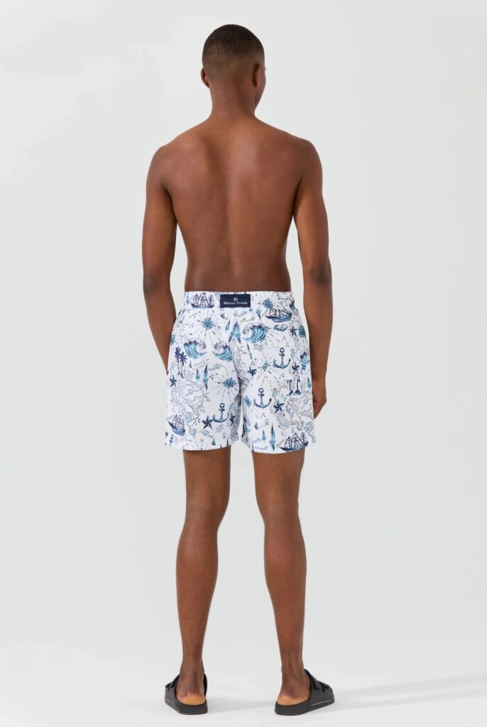 Lucas : Short de Bain à Imprimé Nautique, séchage rapide - 5