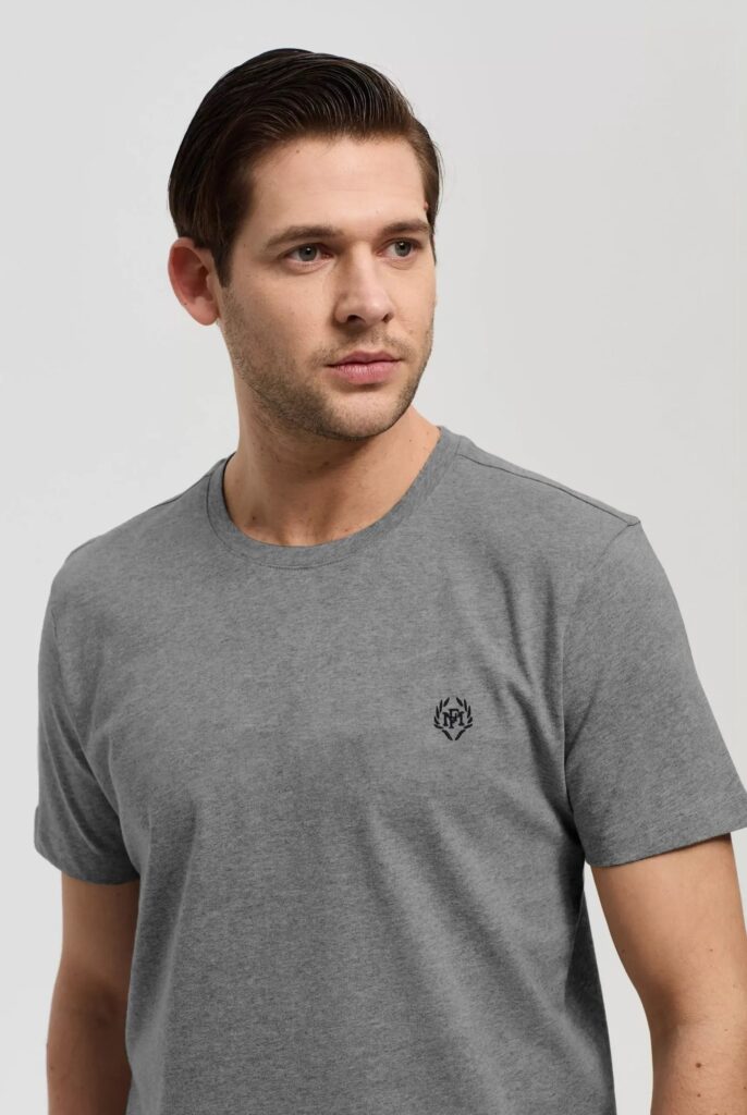 Marco : T-shirt avec Logo Couronne Brodé - 56