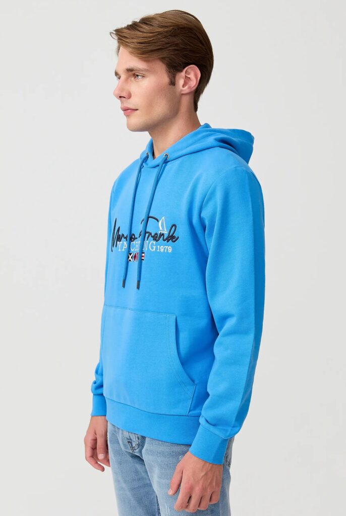 Matisse : Sweat à Capuche Brodé d’un Drapeau Style Nautique - 17