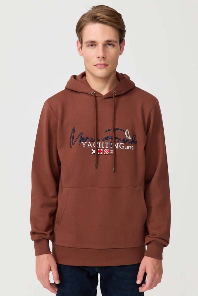 Matisse : Sweat à Capuche Brodé d’un Drapeau Style Nautique - 11