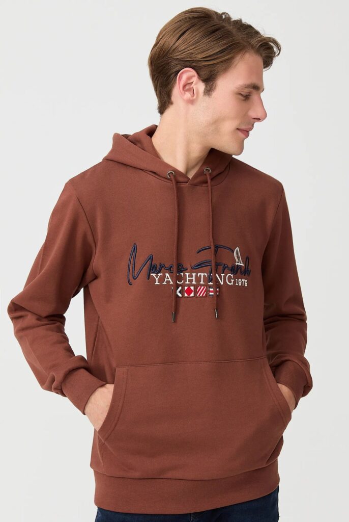 Matisse : Sweat à Capuche Brodé d’un Drapeau Style Nautique - 13