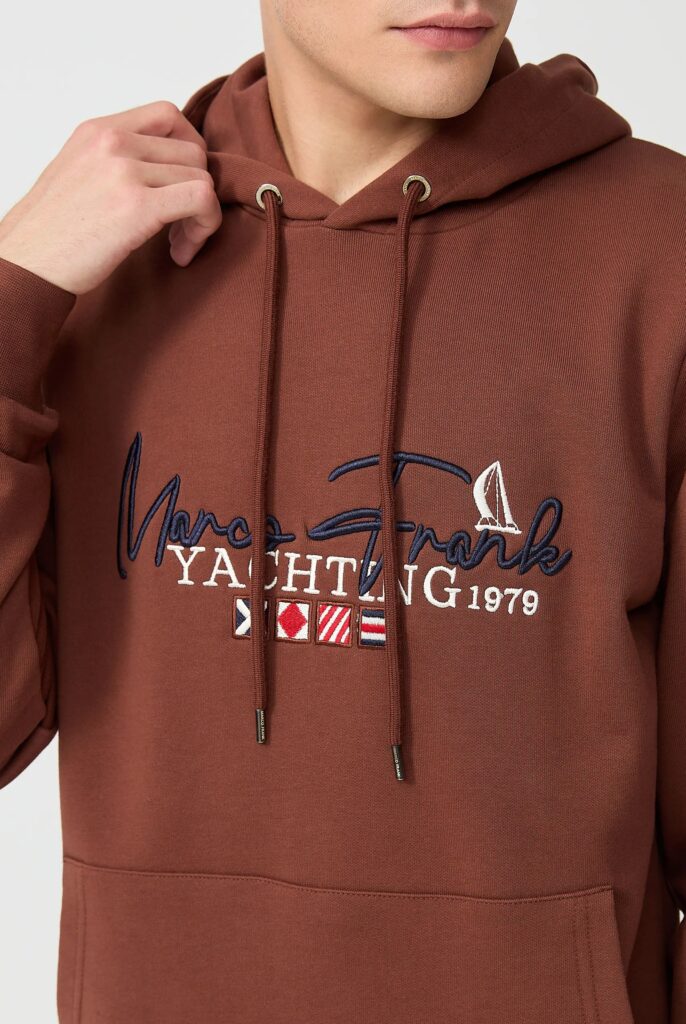 Matisse : Sweat à Capuche Brodé d’un Drapeau Style Nautique - 9