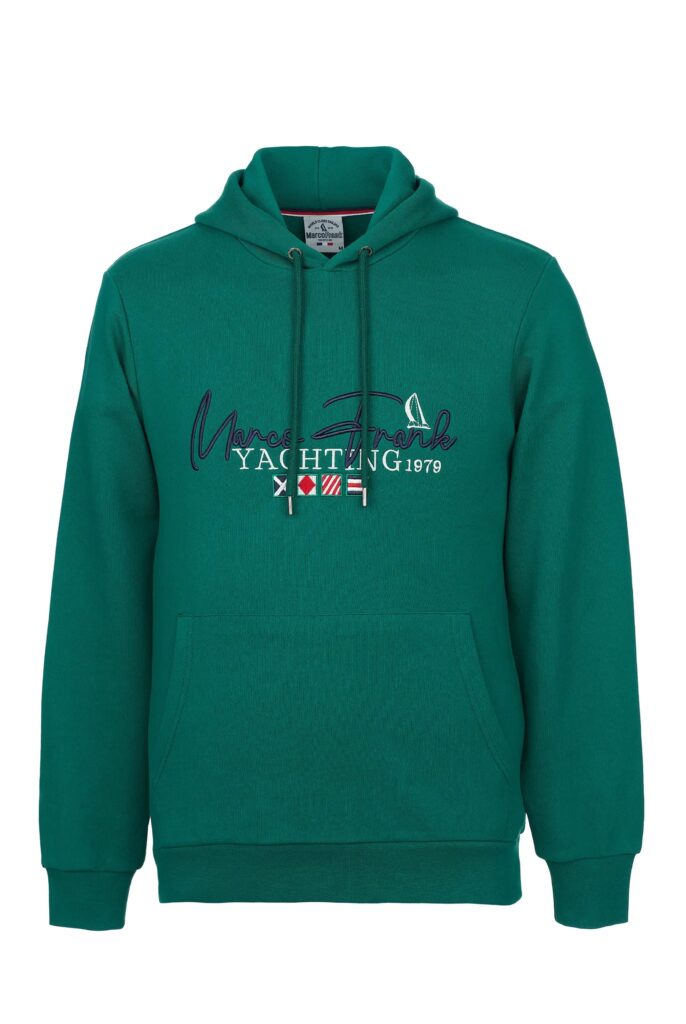 Matisse : Sweat à Capuche Brodé d’un Drapeau Style Nautique - 7