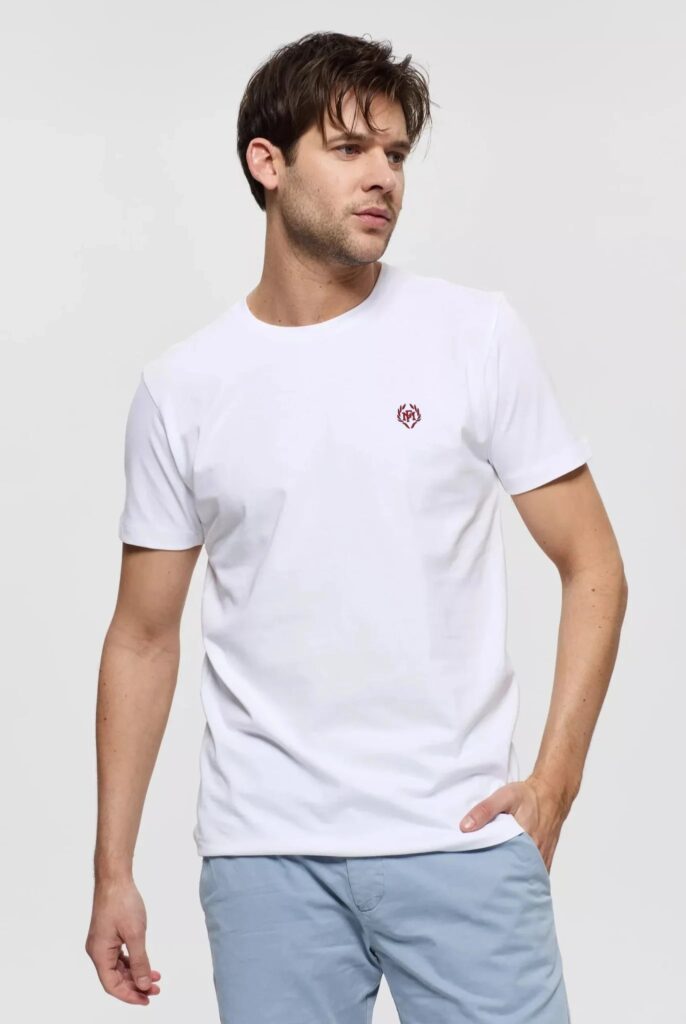 Maxence : T-shirt avec Logo en Couronne Brodé - 18