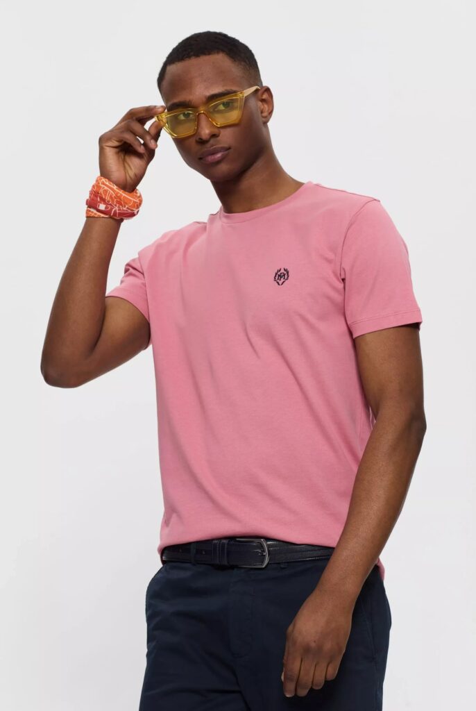 Maxence : T-shirt avec Logo en Couronne Brodé - 48