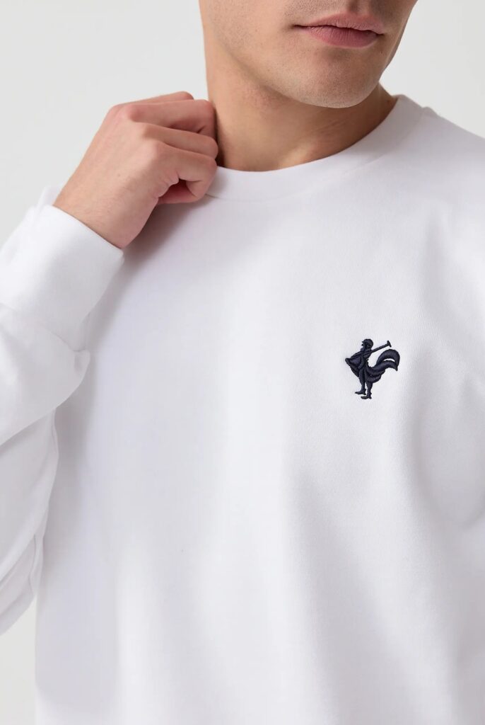 Morin : Sweat Brodé de l’emblématique Coq - 64