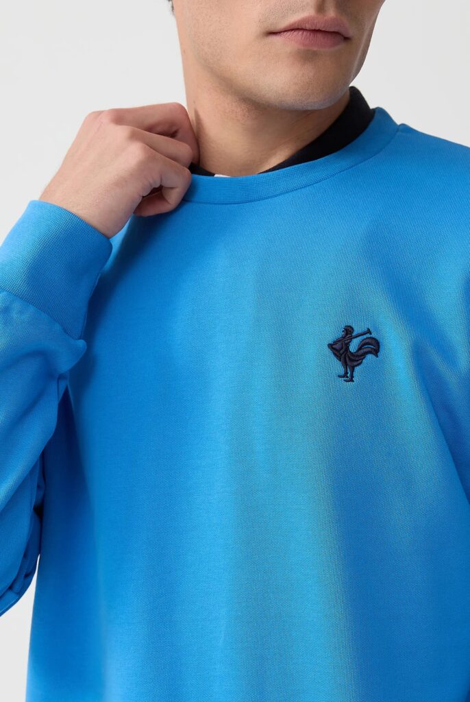 Morin : Sweat Brodé de l’emblématique Coq - 44