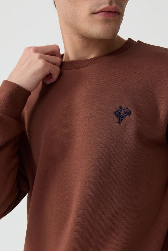 Morin : Sweat Brodé de l’emblématique Coq - 29