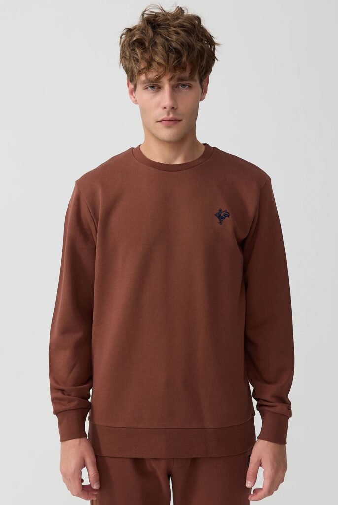 Morin : Sweat Brodé de l’emblématique Coq - 31