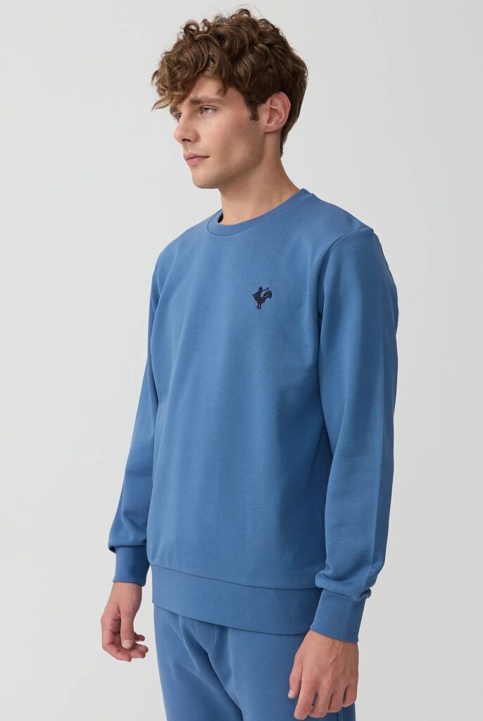 Morin : Sweat Brodé de l’emblématique Coq - 42