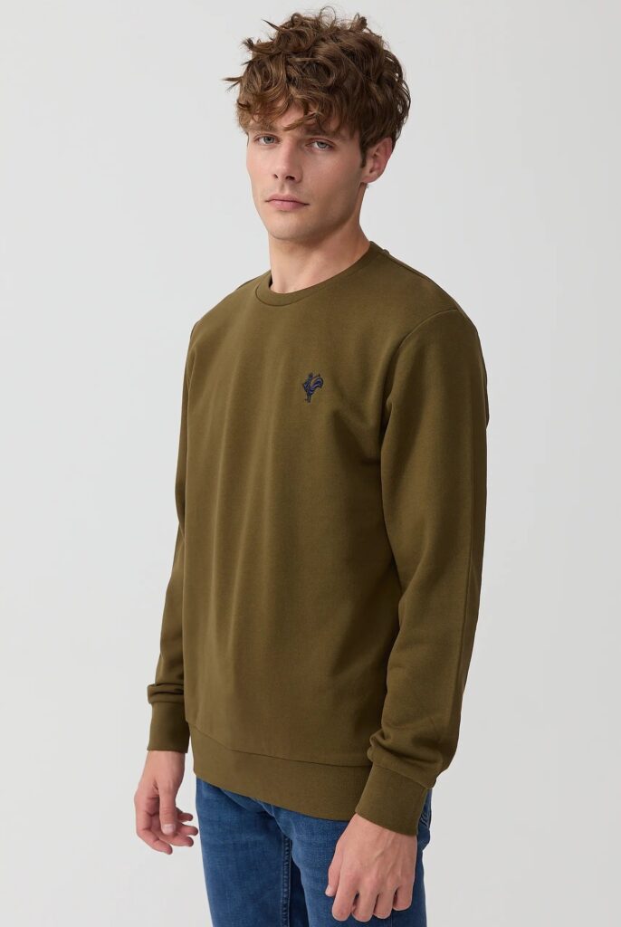 Morin : Sweat Brodé de l’emblématique Coq - 52