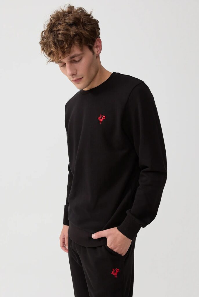 Morin : Sweat Brodé de l’emblématique Coq - 3