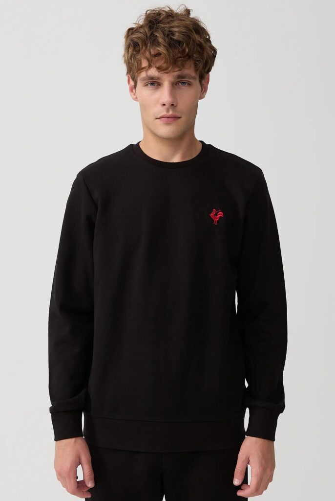 Morin : Sweat Brodé de l’emblématique Coq - 4